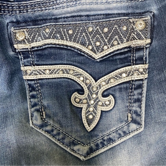 Rock Revival Women’s Vivian Cuffed Skinny Blue Jeans Size 27 - Picture 12 of 16